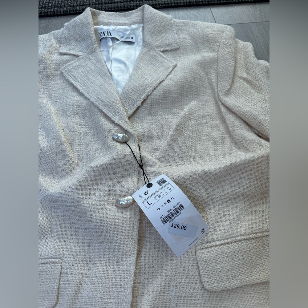 Zara textured pocket blazer - Picture 8 of 9